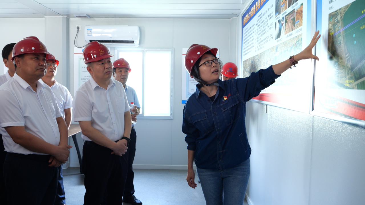 副市長王映海調研新城熱力國能費縣熱源長輸供熱工程建設